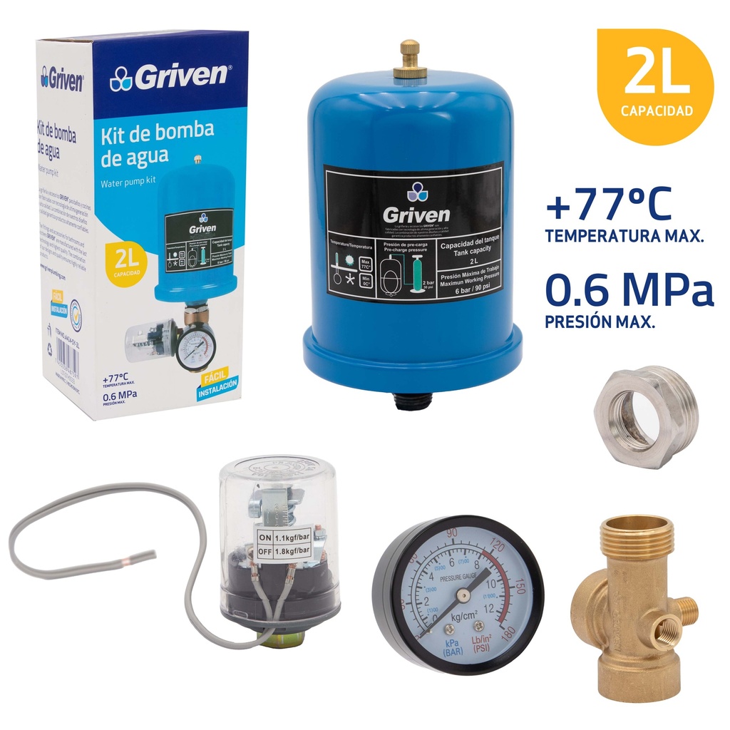 KIT HIDROCOMPACTO x 2 LTS GRIVEN 5-432