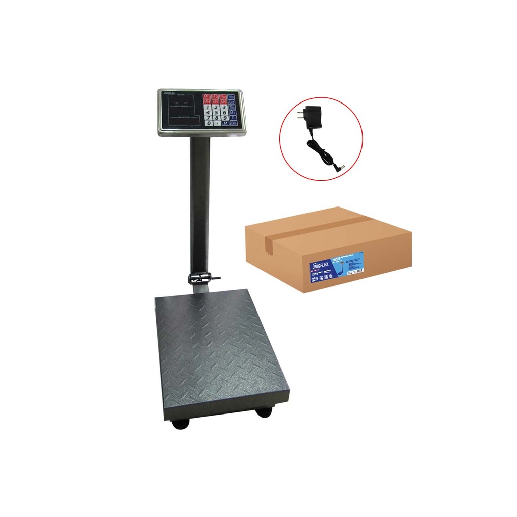PESO DIGITAL PLATAFORMA 100KG UNIQFLEX 5-532