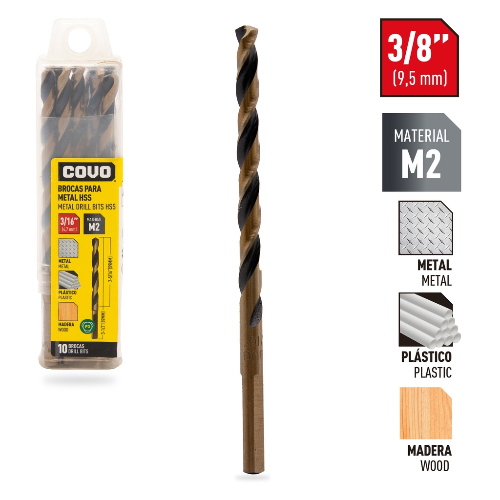 MECHA HSS METAL x 3/16 x 10 UNID 5-557