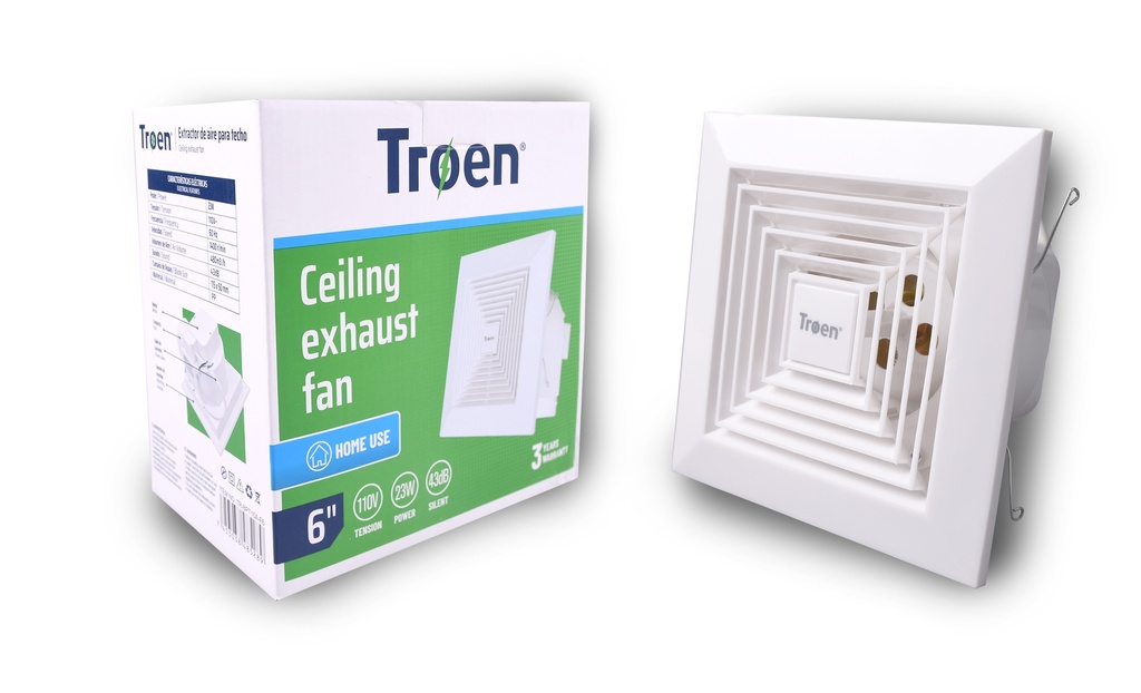EXTRACTOR DE AIRE TECHO 6" TROEN 5-592
