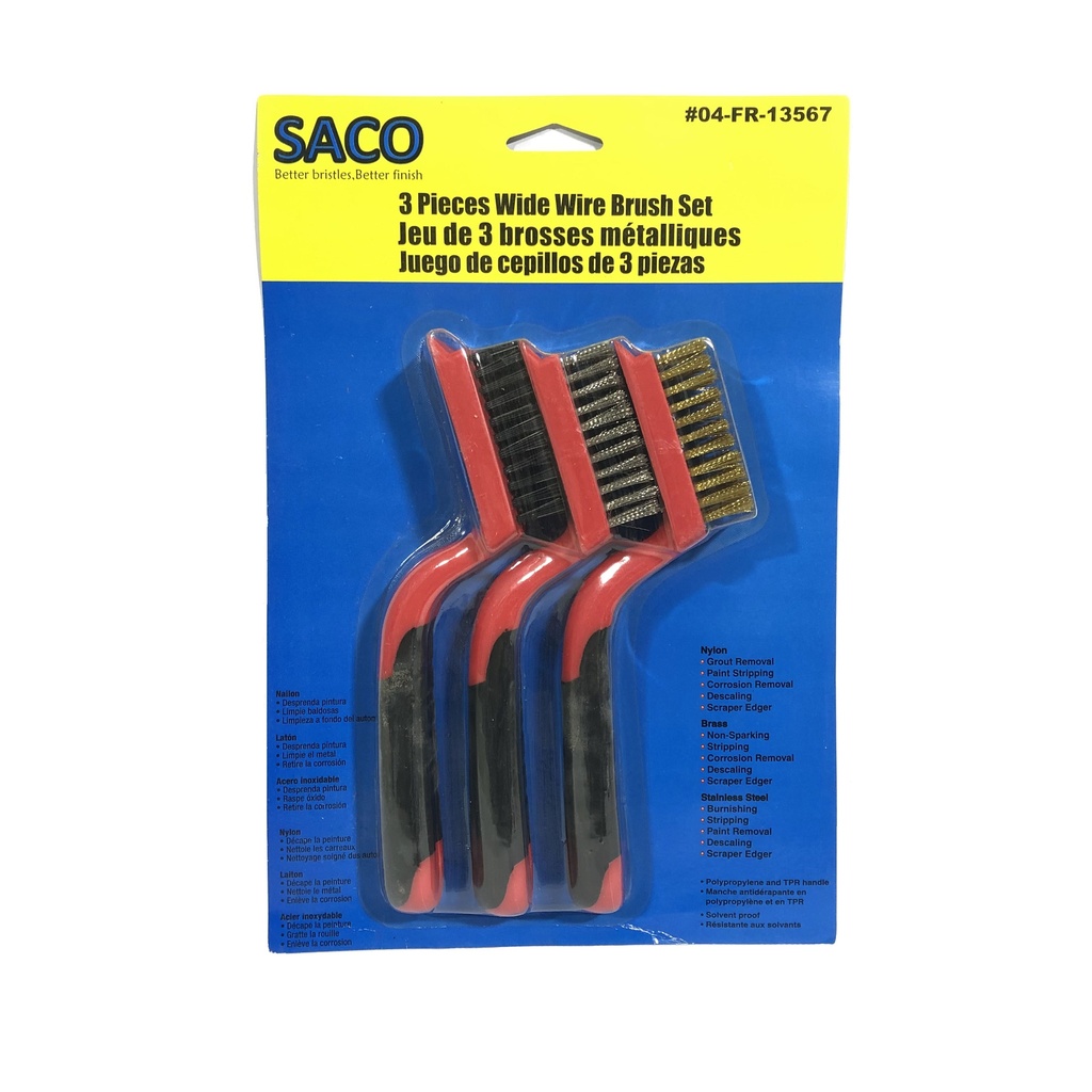 CEPILLO DE ALAMBRE DE 3 PZA SACO 5-603