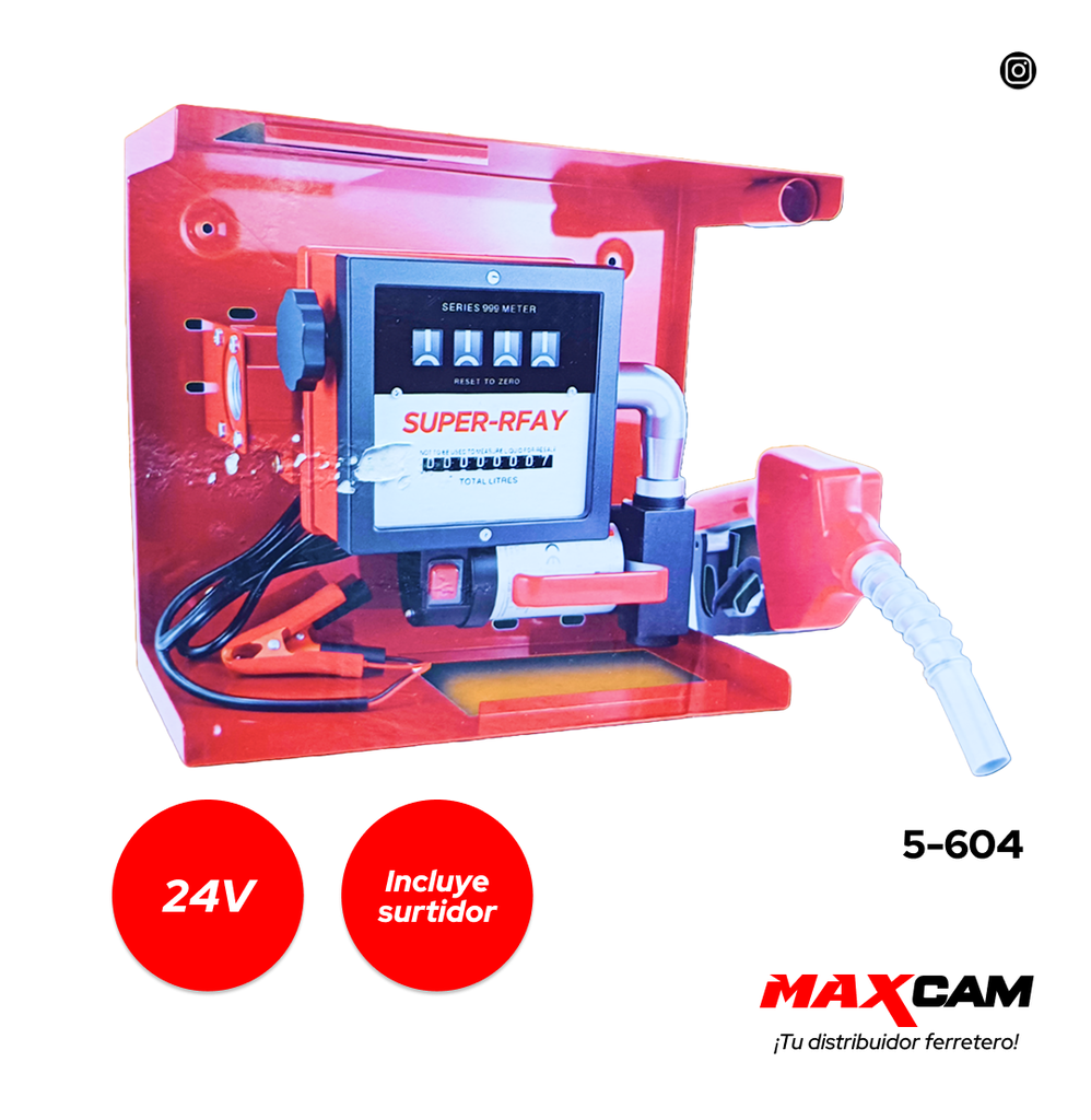 BOMBA DE COMBUSTIBLE DE 24V CON SURTIDOR SACO 5-604