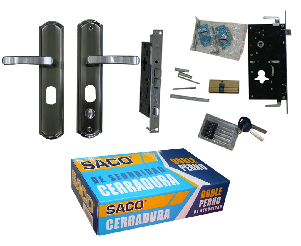 CERRADURA SEGURIDAD P/PUERTA DE METAL SACO (IZQUIERDA) 5-606
