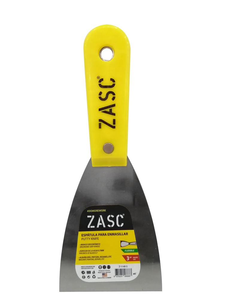 ESPATULA MANGO PLASTICO 3" ZASC 5-667
