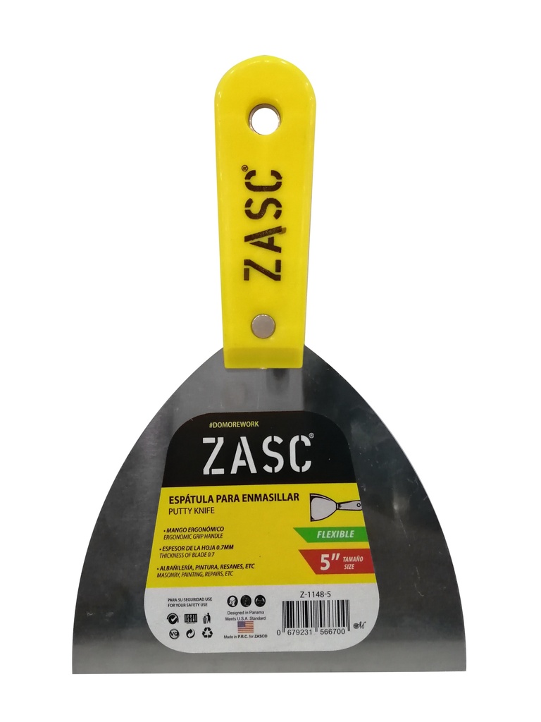 ESPATULA MANGO PLASTICO 5" ZASC 5-669