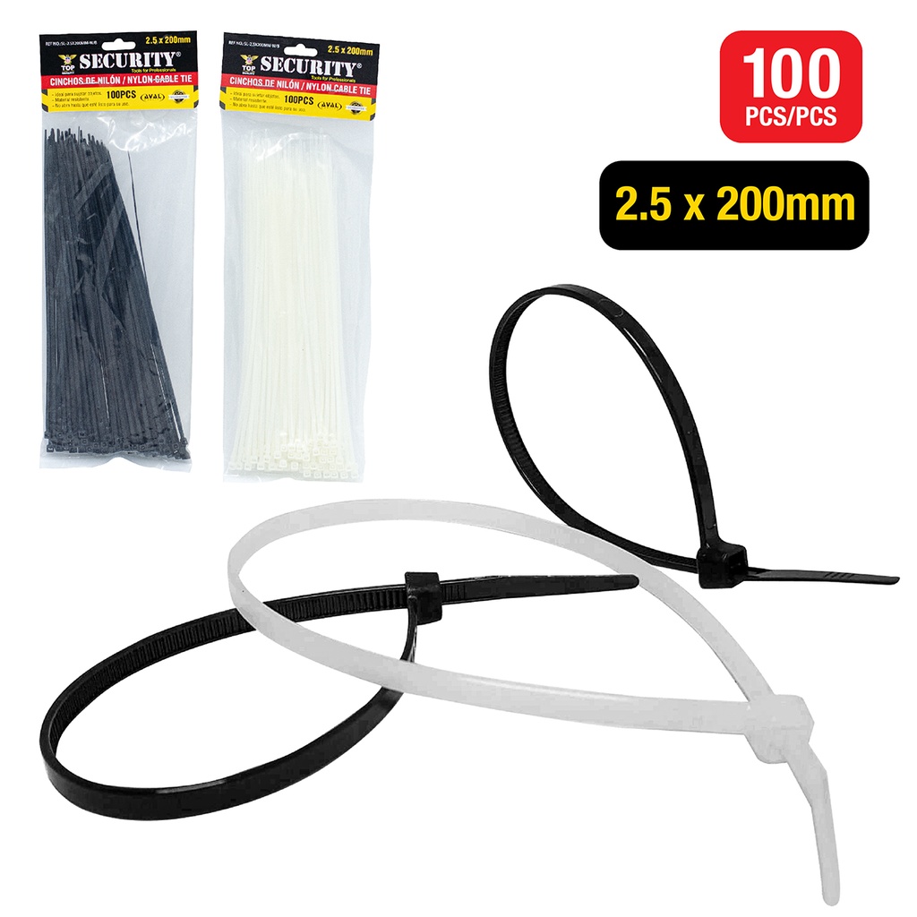 TIRRAP 2.5mm x 200mm x 100 UNID SECURITY 5-674
