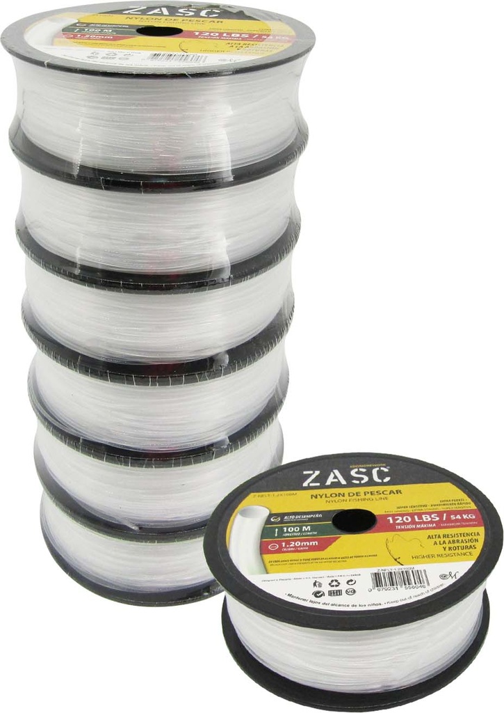NYLON DE PESCAR 1.2MM/100M ZASC 5-677
