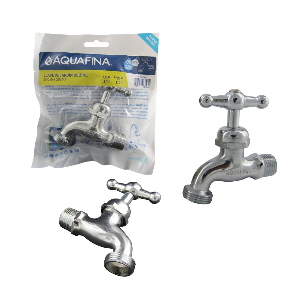 LLAVE CHORRO CROMADA AQUAFINA 5-679
