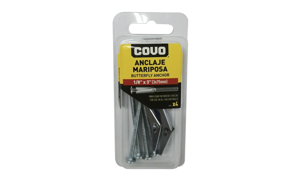 RAMPLUG MARIPOSA 1/8 X 4UND COVO 5-689