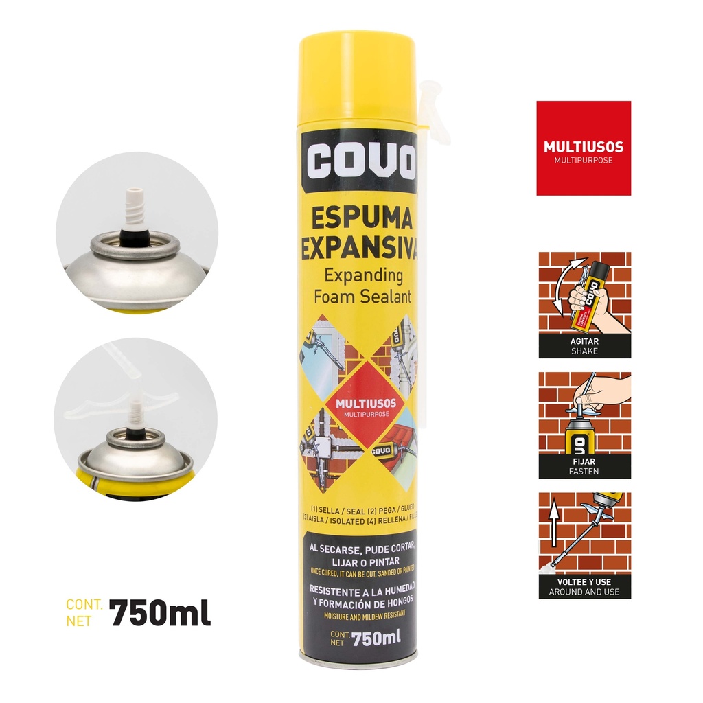 ESPUMA EXPANSIVA x 750ML COVO 5-693