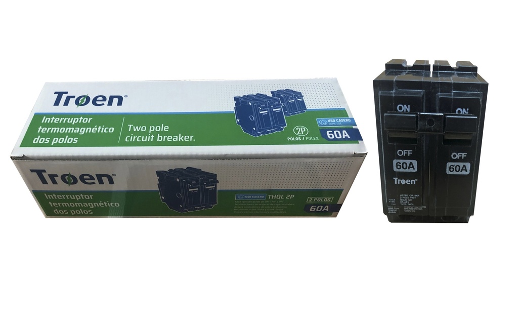 BREAKER PARA EMPOTRAR 2x60A TROEN 5-700