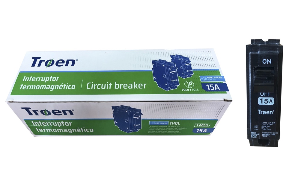 BREAKER PARA EMPOTRAR 1x15A TROEN 5-701