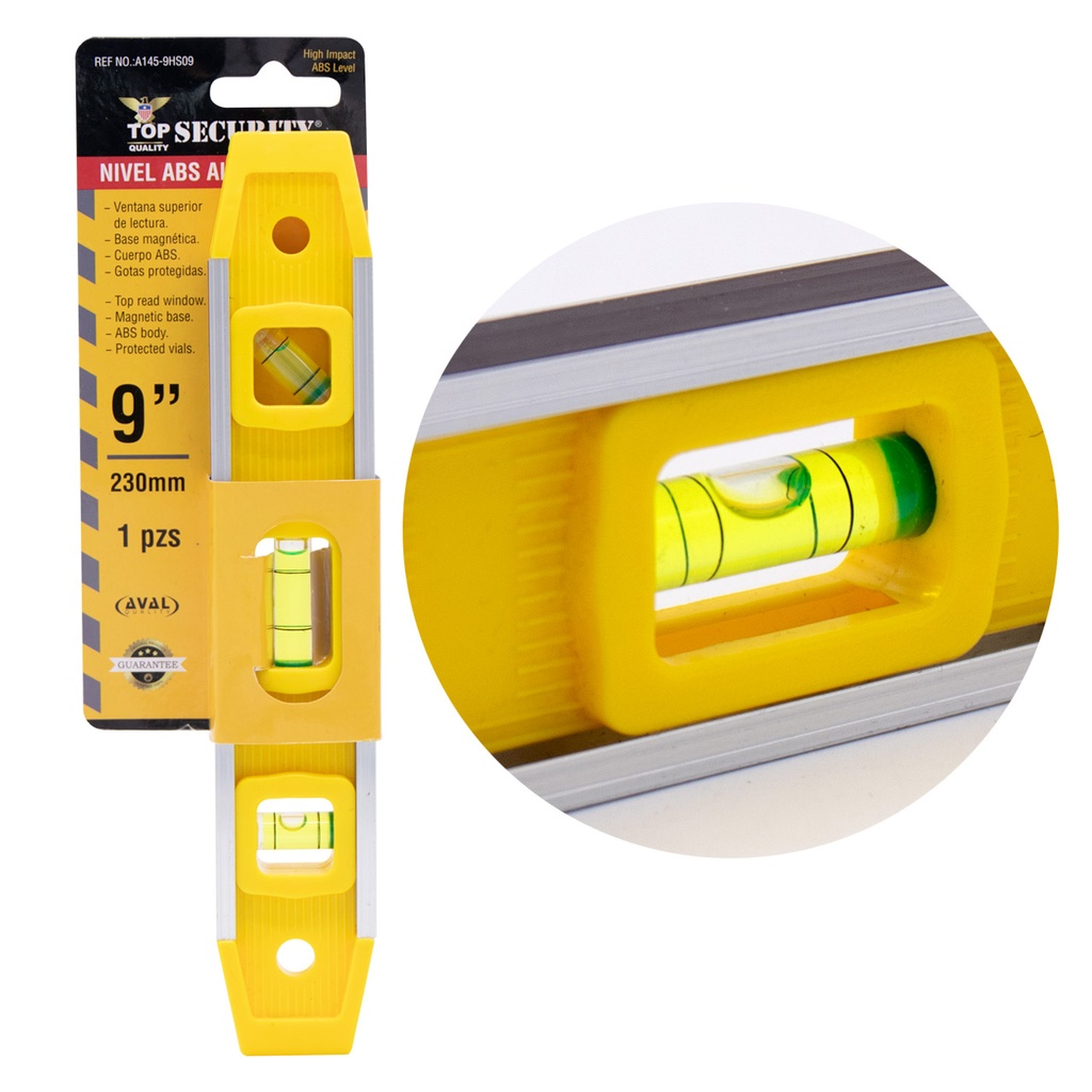 NIVEL TORPEDO 9" MAGNETICO SECURITY 5-723