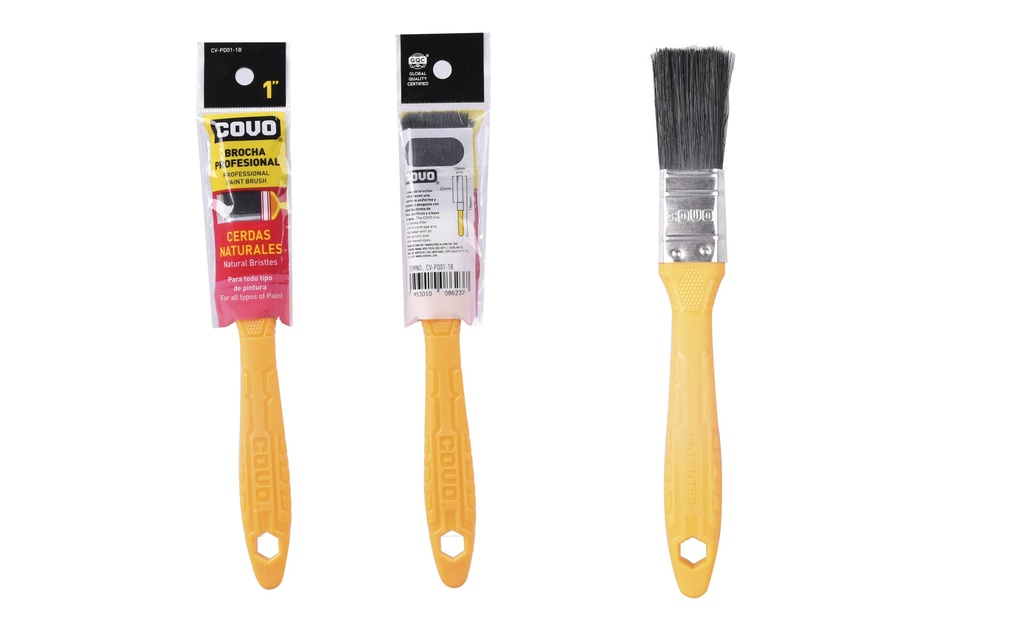 BROCHA CERDA NEGRA 1" COVO 5-731