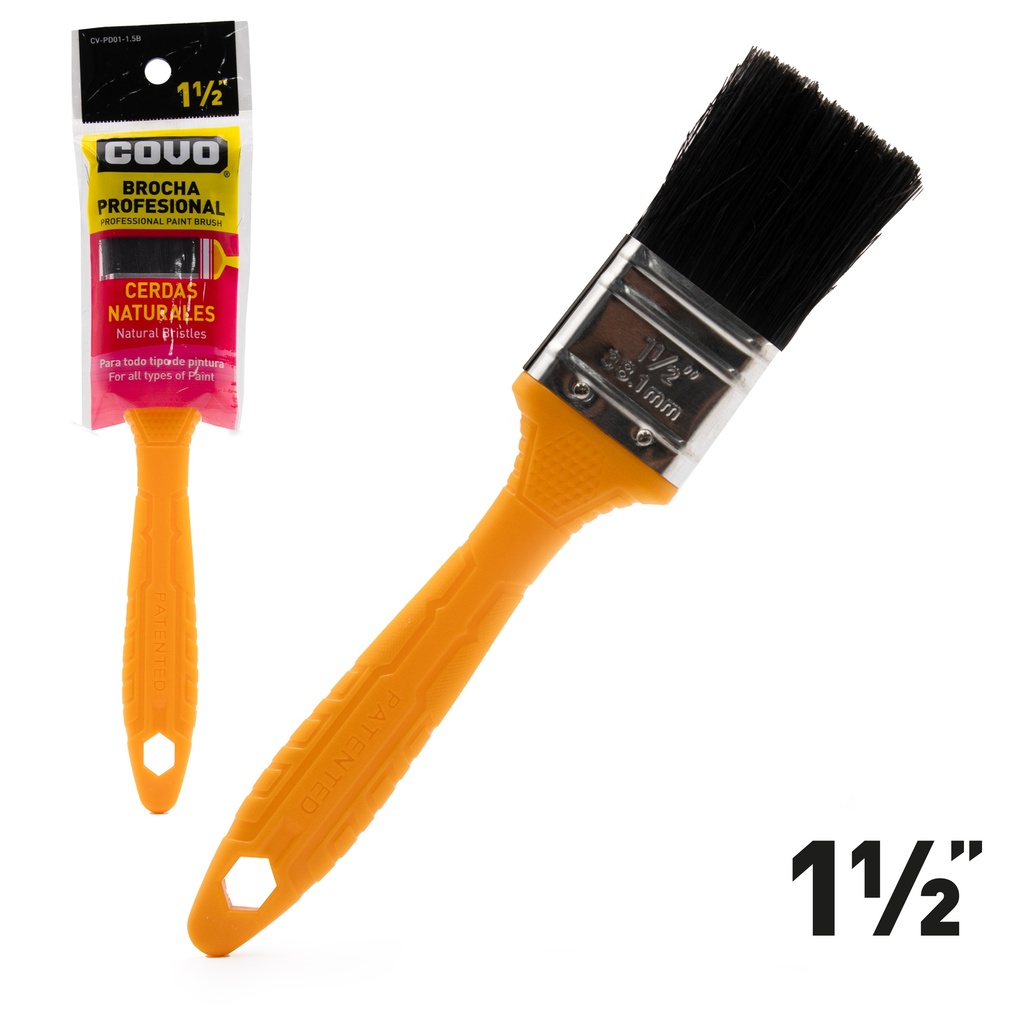 BROCHA CERDA NEGRA 1.5" COVO 5-732