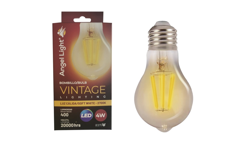 BOMBILLO VINTAGE LED 4W 110v ANGEL LIGHT 5-743