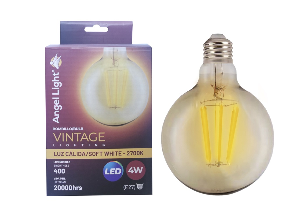 BOMBILLO VINTAGE LED 4W 110v ANGEL LIGHT 5-745