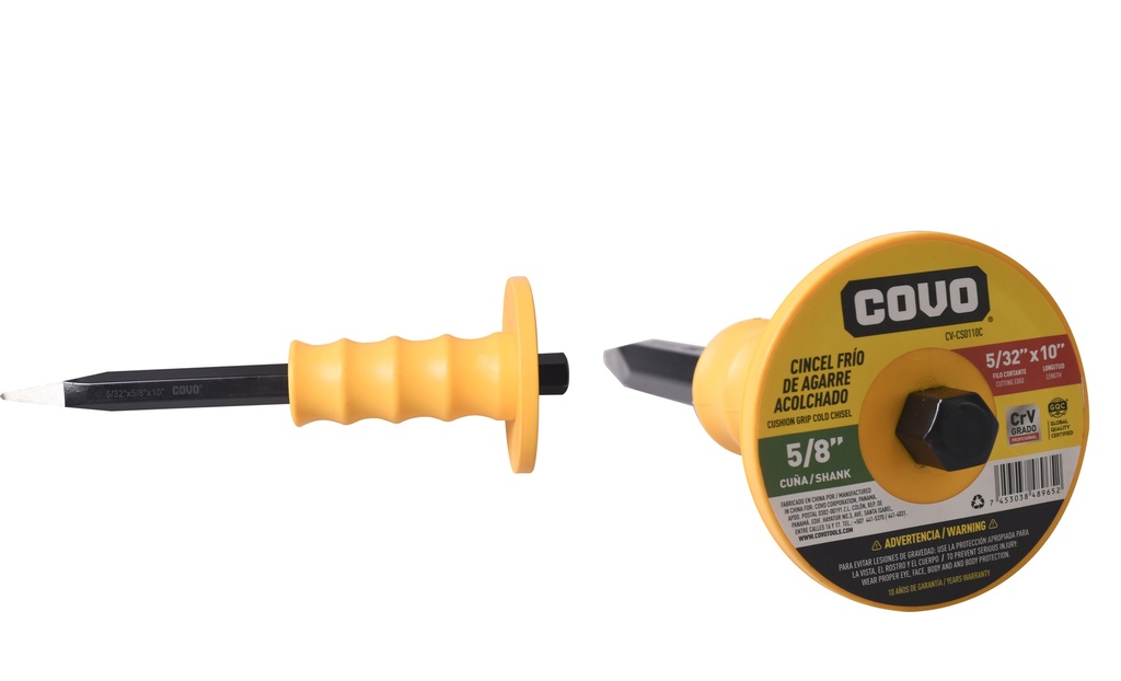 CINCEL 5/32X10" CON MANGO COVO 5-771
