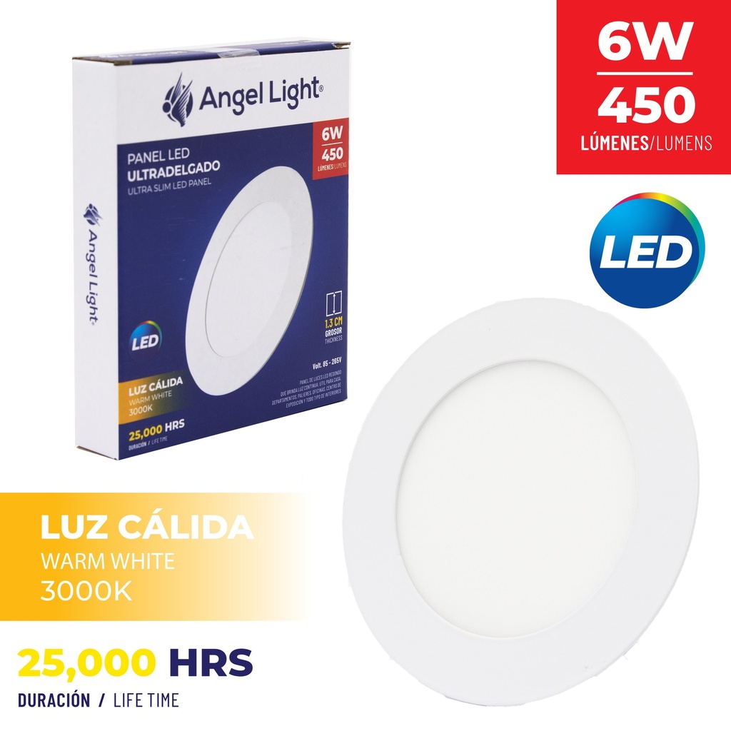 PANEL LED EMP RED LUZ CALIDA 6W ANGEL L 5-773