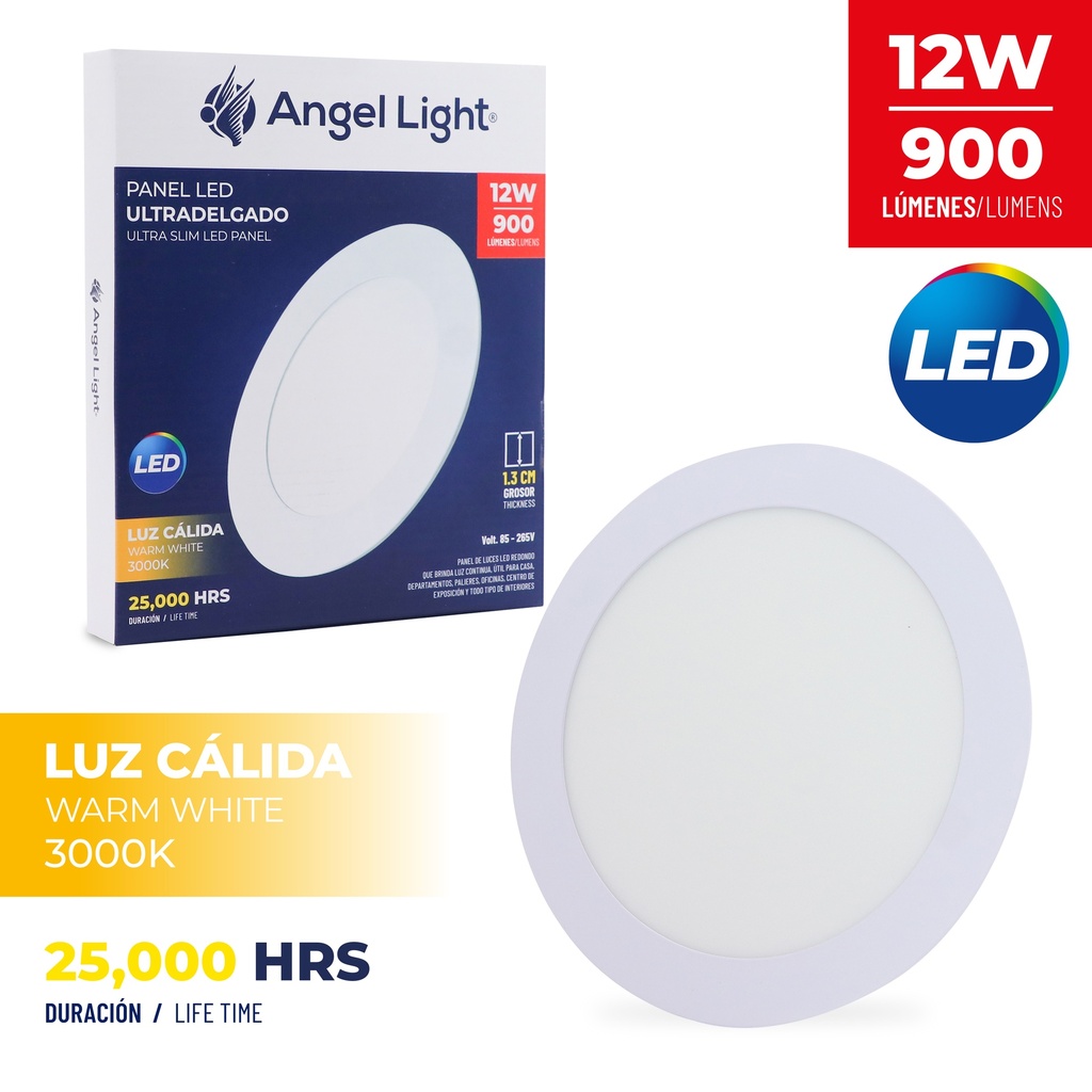 PANEL LED EMP RED LUZ CALIDA 12W ANGEL L 5-775