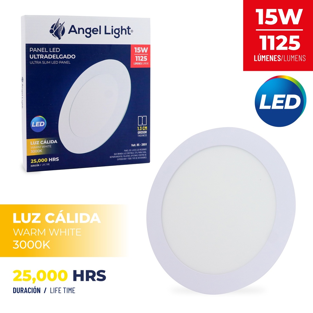 PANEL LED EMP RED LUZ CALIDA 15W ANGEL L 5-776