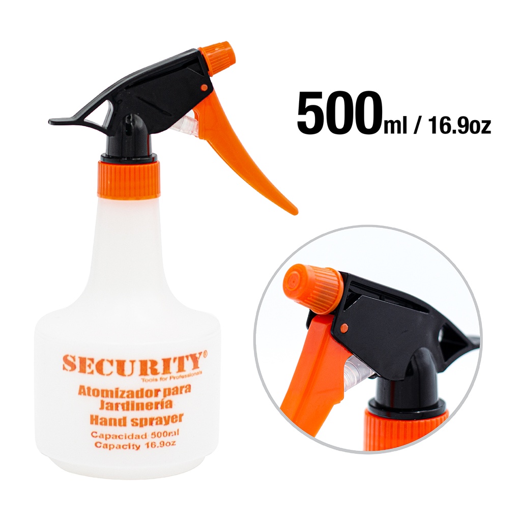 FUMIGADORA MANUAL PLASTICO x 500 ml SECURITY 5-781