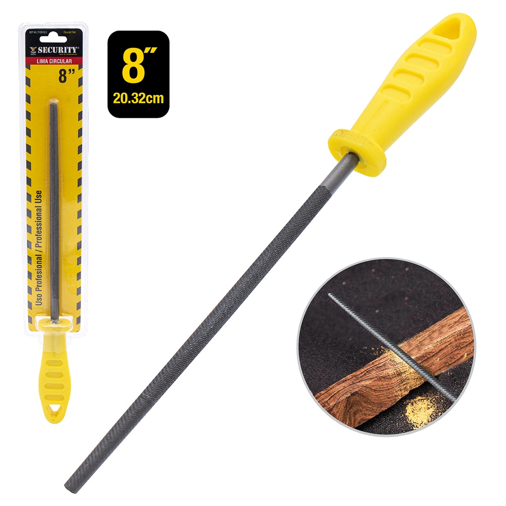 LIMA REDONDA C/MANGO 8" SECURITY 5-818
