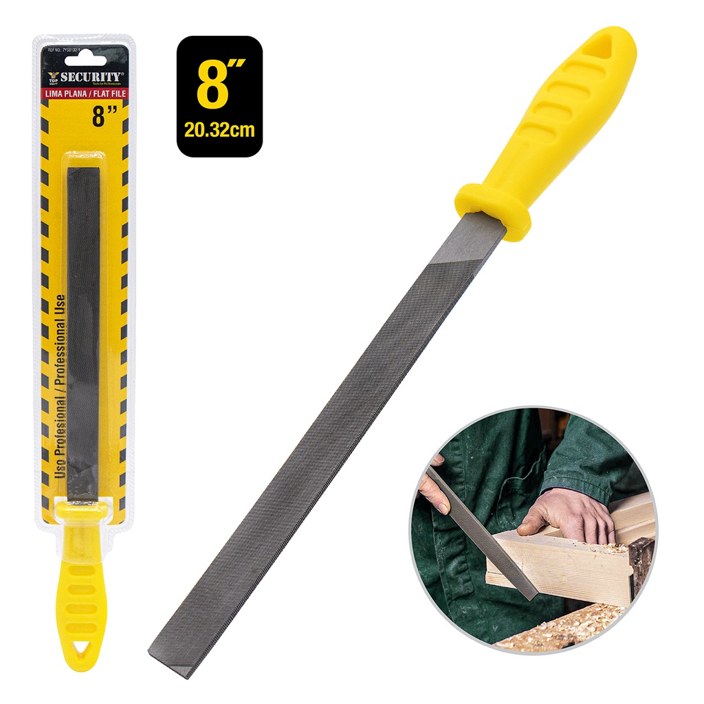 LIMA PLANA C/MANGO 8" SECURITY 5-819