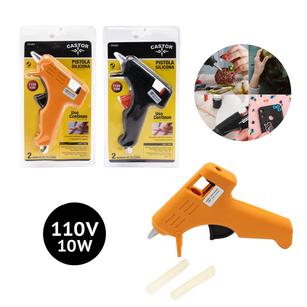 PISTOLA PARA SILICON EN BARRA 10W CASTOR 5-822