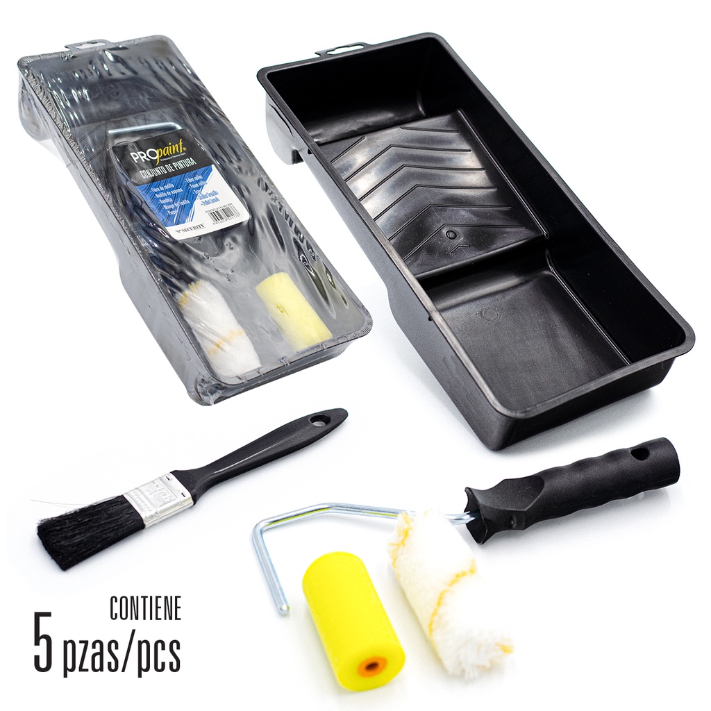 KIT BANDEJA RODILLO 4" 5 PCS PRO PAINT 5-824