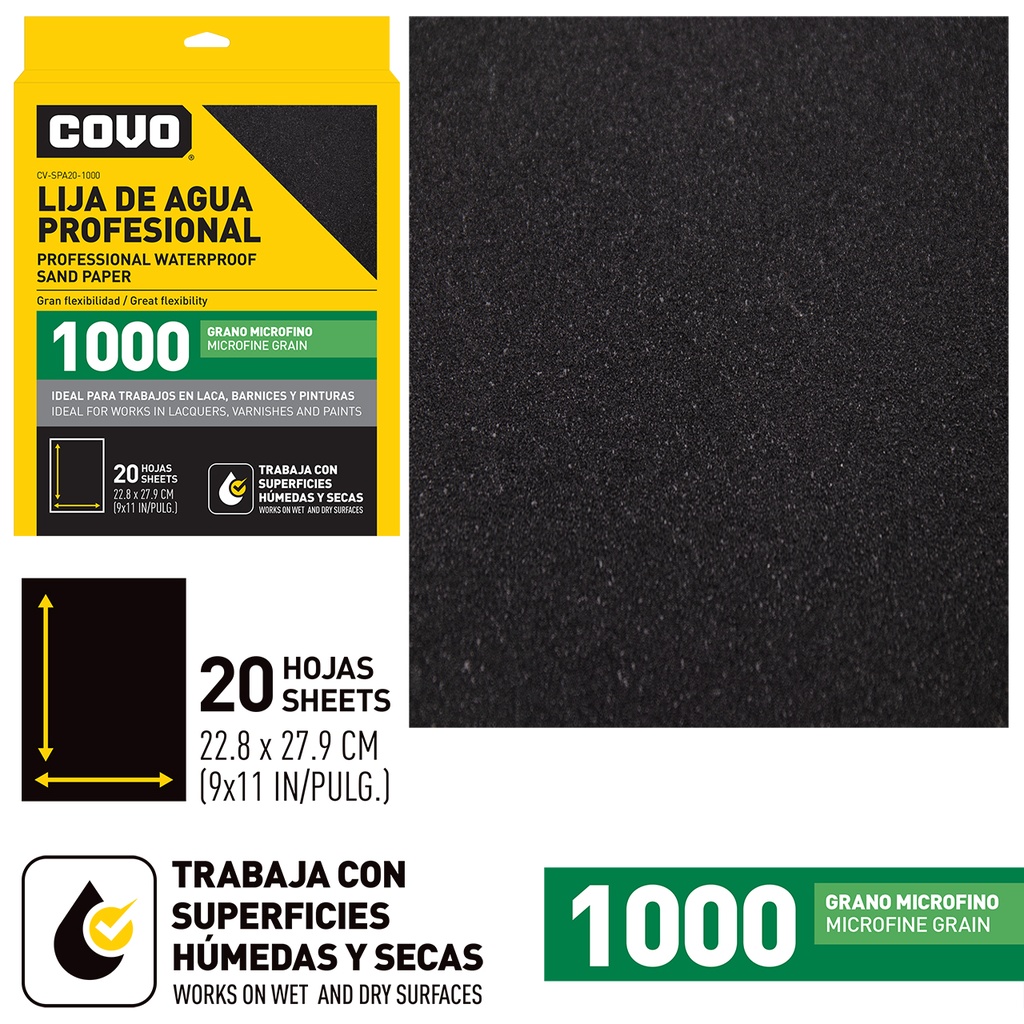 LIJA GRANO 1000 x UNID COVO 5-844