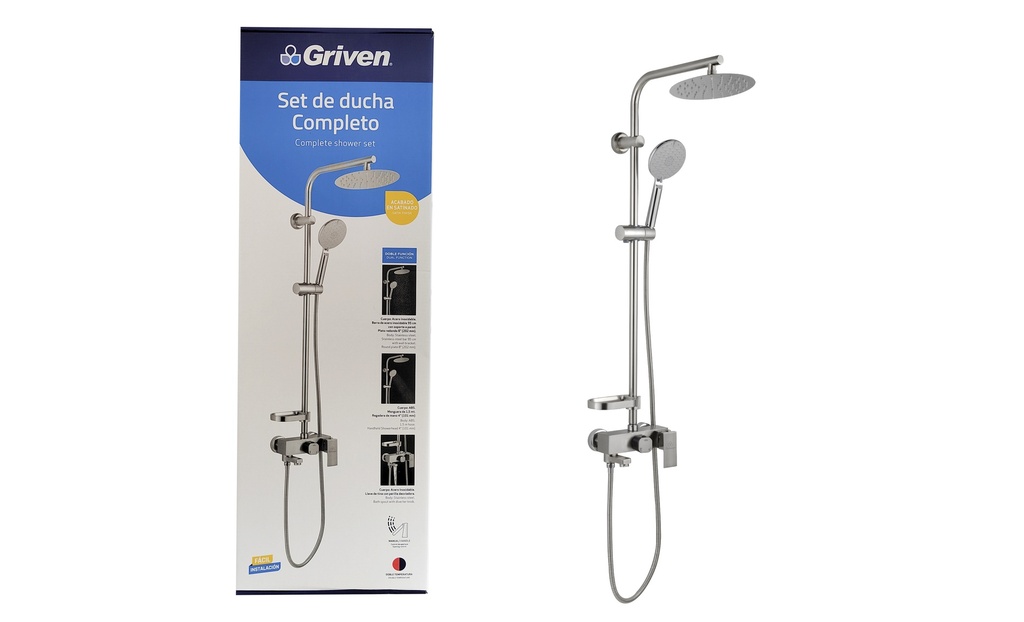 SET DE REGADERA COMPLETO GRIVEN 5-847