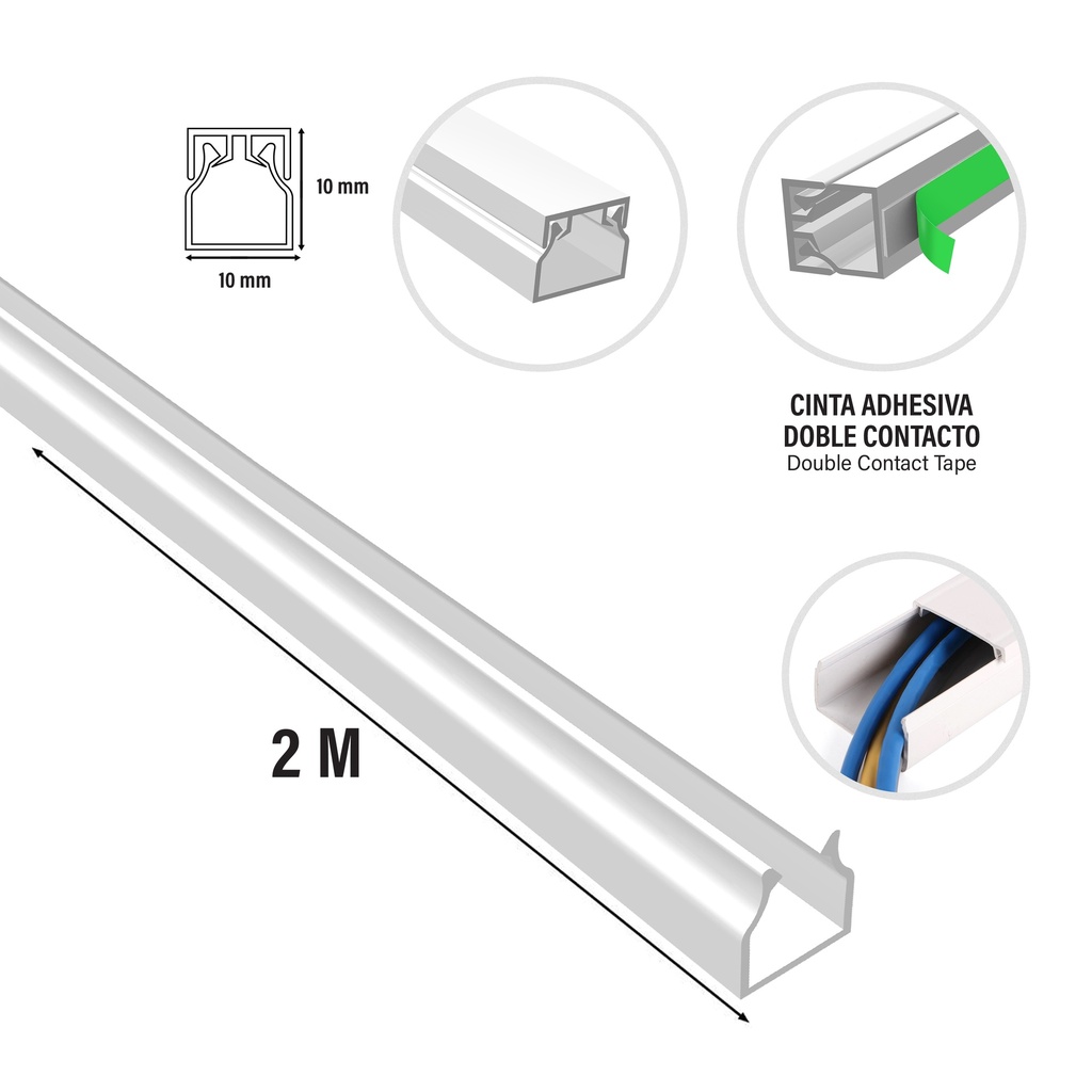 CANALETA AUTODHESIVA 10x10 TROEN 5-857