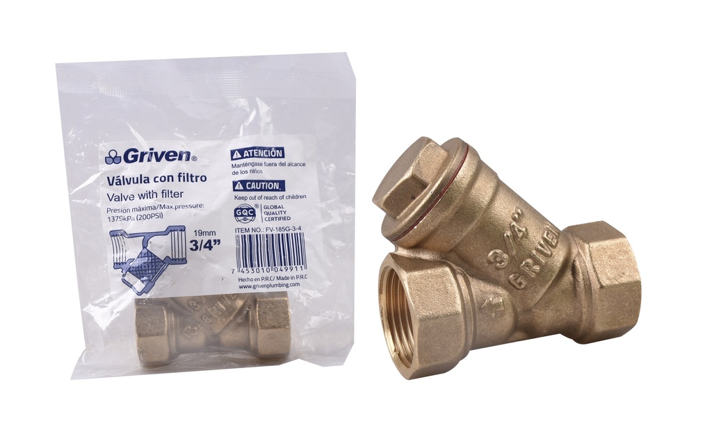 FILTRO Y 3/4 BRONCE GRIVEN 5-885