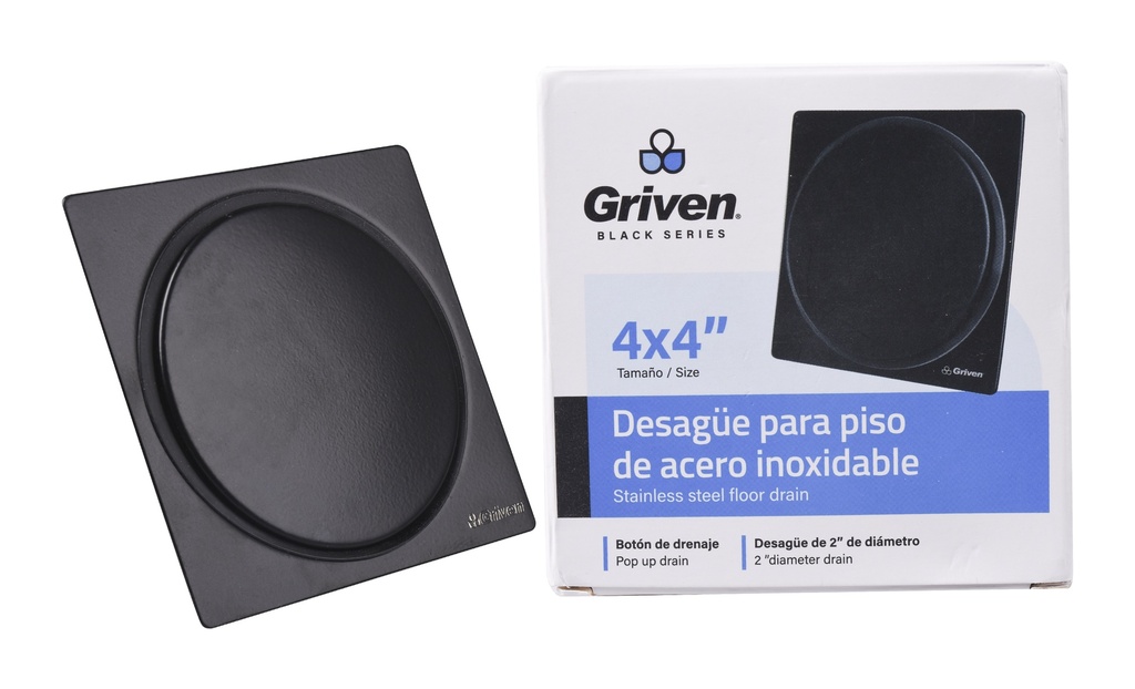 REJILLA CUAD PUSH BUTTOM BLACK SERIES GRIVEN 5-889