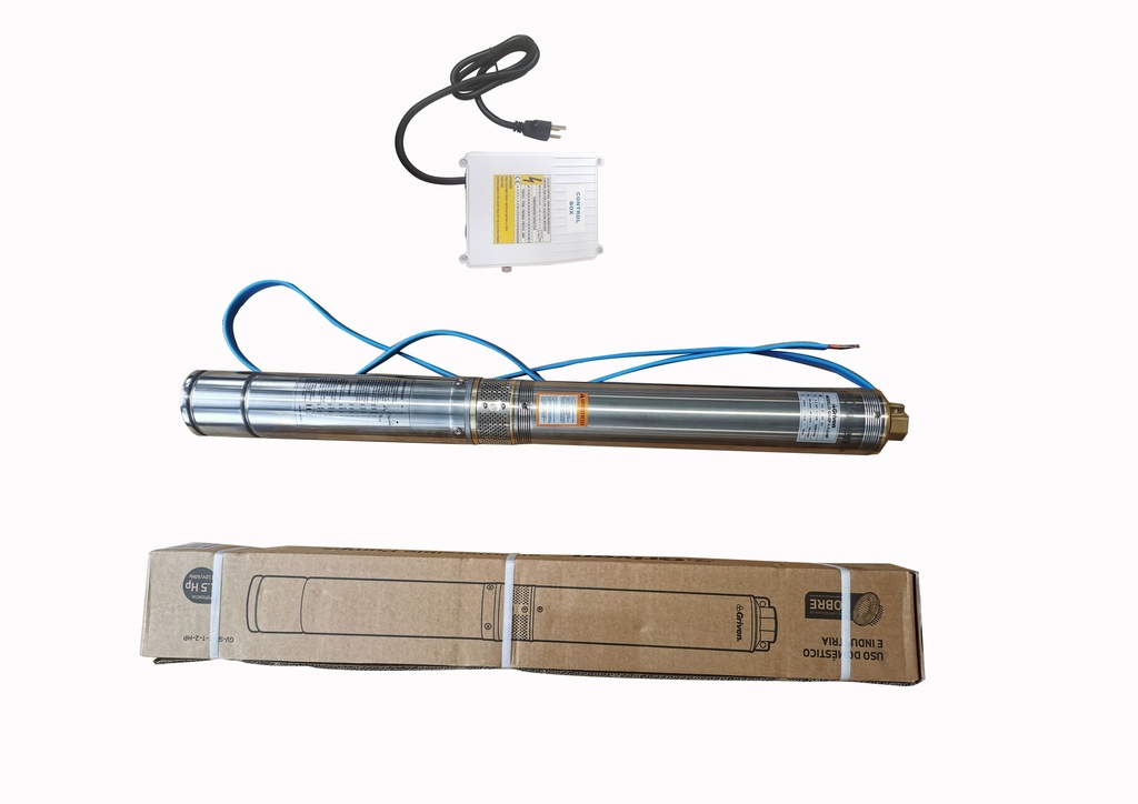 BOMBA SUMERGIBLE 1 1/2 HP 110V 100% COBRE GRIVEN 5-896