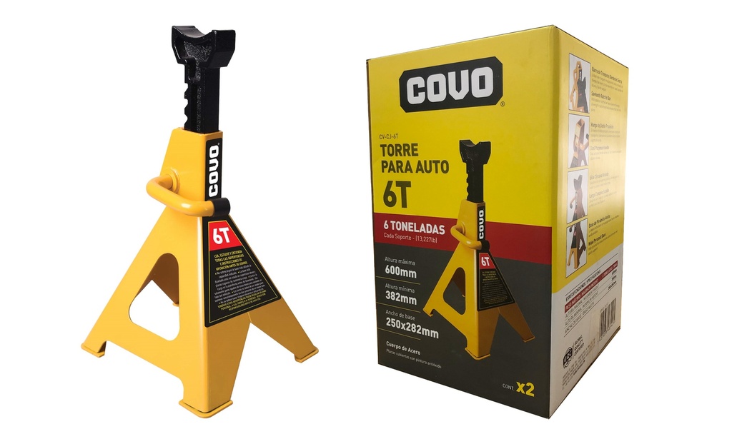 BURRO O SOPORTE P/MECANICO 6TON x 2 UNID COVO 5-902