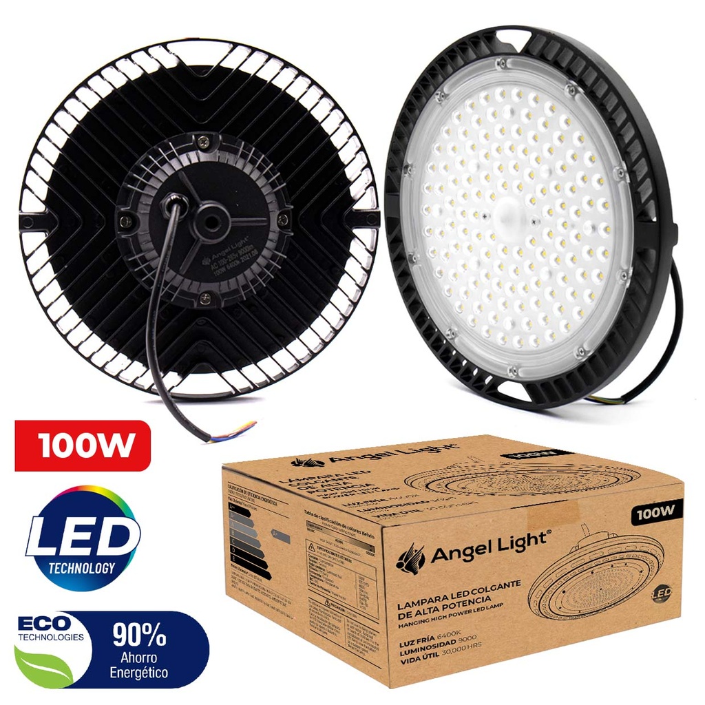 LAMPARA LED COLGANTE 100W ALTA POTENCIA ANGEL LIGHT 5-936