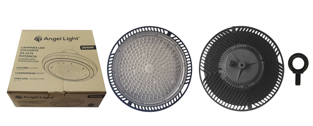 LAMPARA LED COLGANTE 200W ALTA POTENCIA ANGEL LIGHT 5-938 (DESC)