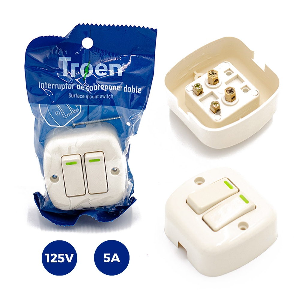 INTERRUPTOR DOBLE SOPREPONER TROEN 5-939