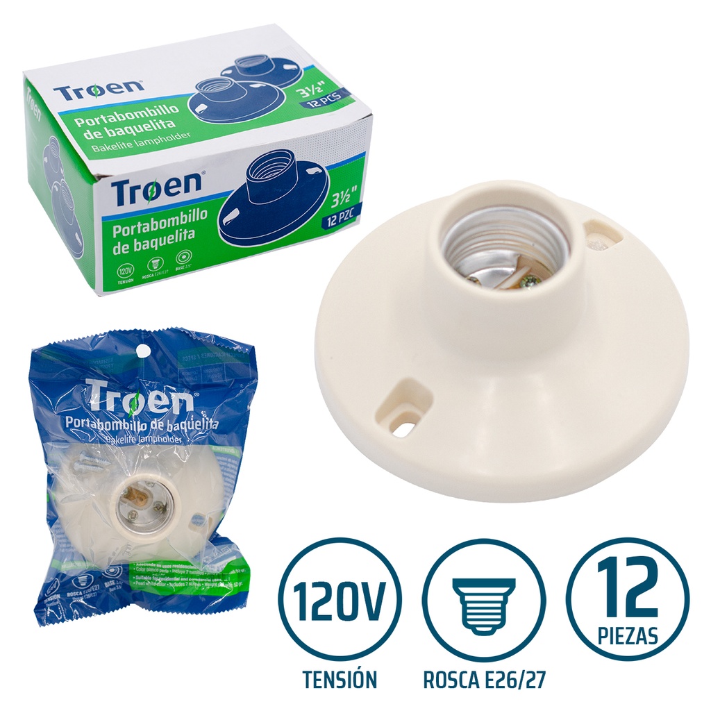 PLAFON DE PLASTICO PEQ 3.5" TROEN 5-941