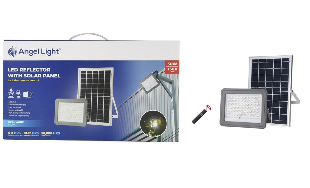 REFLECTOR LED 50W C/PANEL SOLAR ANGEL LIGHT 5-944