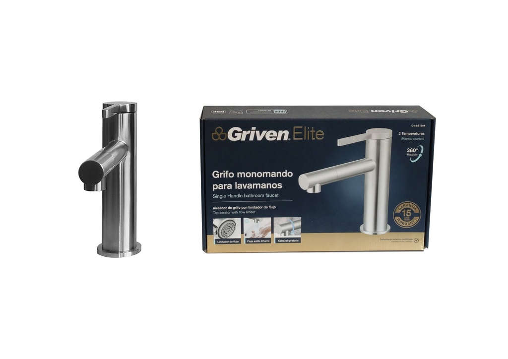 LLAVE LAVAMANO MONOMANDO GRIVEN ELITE 5-951