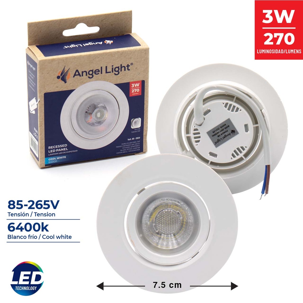 PANEL LED EMP RED MOVIBLE 3W ANGEL LIGHT 5-962