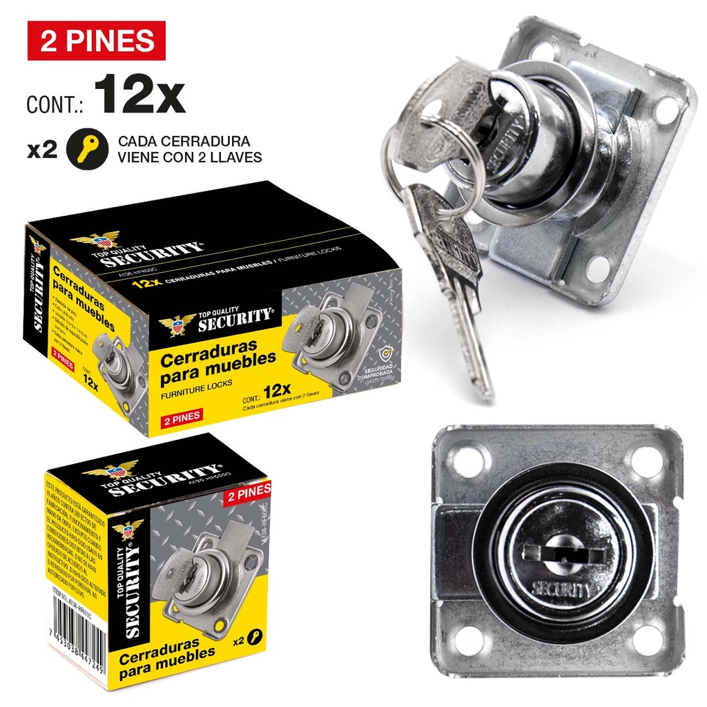 CERRADURA PARA MUEBLE SECURITY 5-974