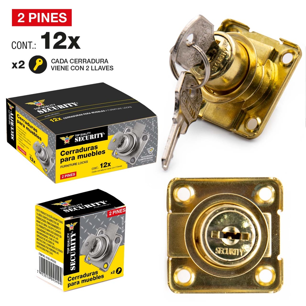 CERRADURA PARA MUEBLE SECURITY 5-975