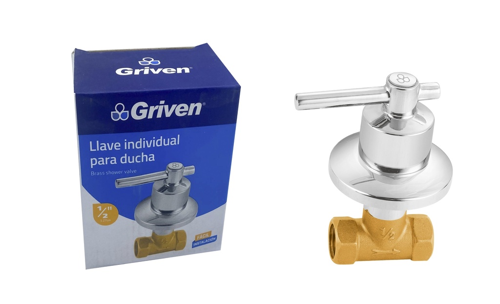 LLAVE P/DUCHA INDIVIDUAL x 1/2 BRONCE GRIVEN 6-001