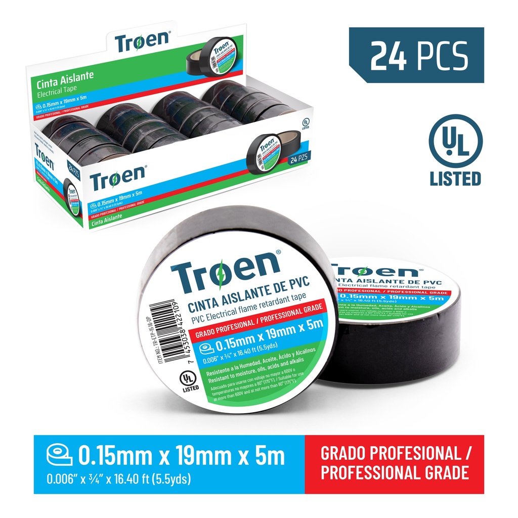 TEIPE TROEN x 5M METROS DISPENSADOR 6-016