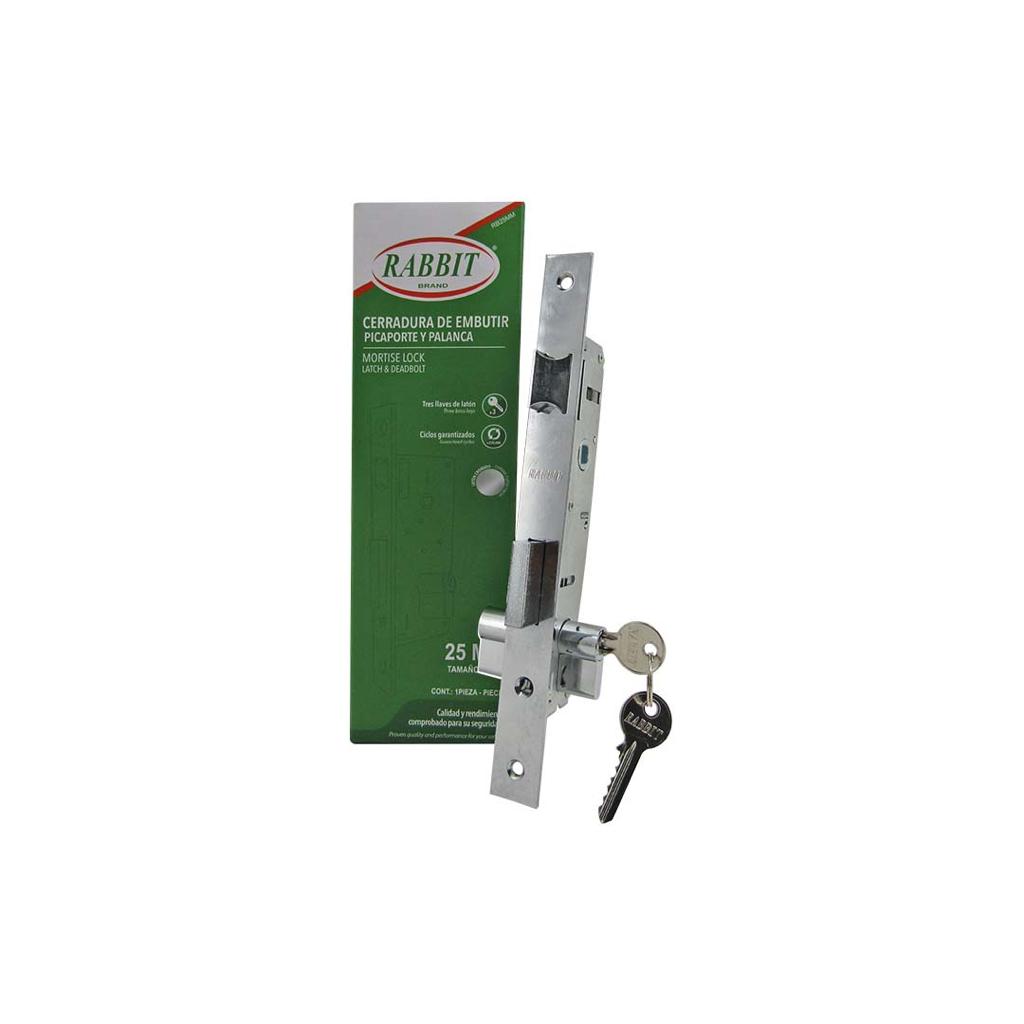 CERRADURA EMBUTIR 25MM RABBIT 6-040