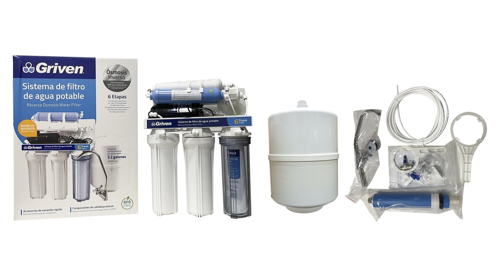 FILTRO OSMOSIS INVERSA 6 ETAPAS GRIVEN 6-136